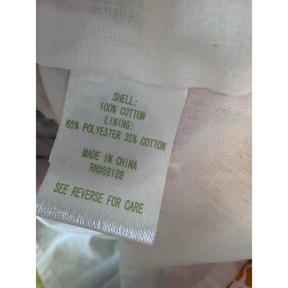 Lilly Pulitzer Girl's Sz 7 Shift Dress Rainbow Floral Zinnia Hydrangea Retro - Picture 5 of 9